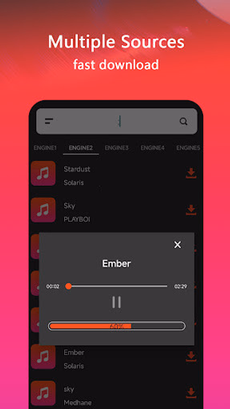 Music Downloader -Mp3 music Screenshot 2 - AppWisp.com Music Downloader -Mp3 music Screenshot 2 - AppWisp.com