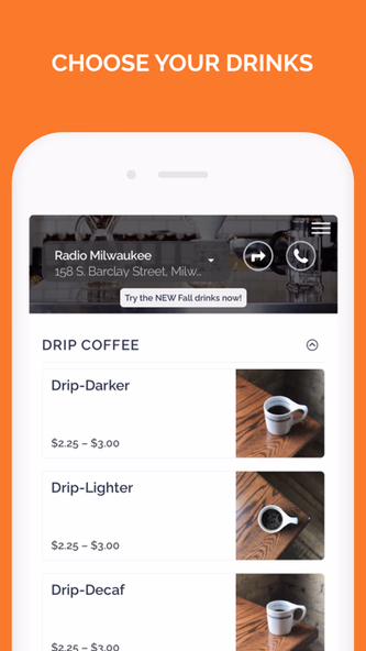Stone Creek Coffee To Go Screenshot 3 - AppWisp.com Stone Creek Coffee To Go Screenshot 3 - AppWisp.com