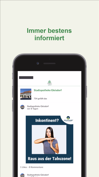 Stadtapotheke Gleisdorf App Screenshot 3 - AppWisp.com Stadtapotheke Gleisdorf App Screenshot 3 - AppWisp.com