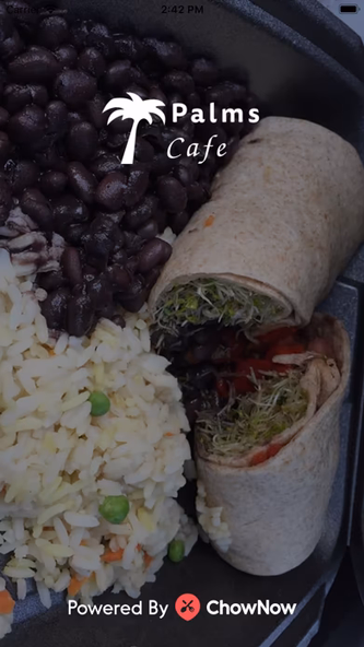 Palms Cafe To Go Screenshot 1 - AppWisp.com Palms Cafe To Go Screenshot 1 - AppWisp.com