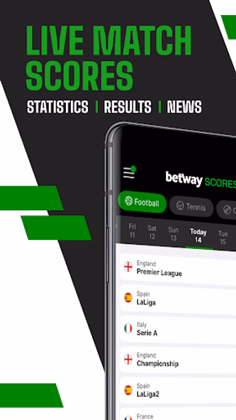 Betway Scores - Scores & News Screenshot 1 - AppWisp.com Betway Scores - Scores & News Screenshot 1 - AppWisp.com