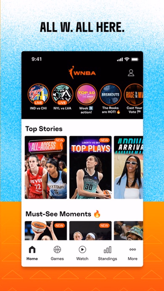 WNBA: Live Games & Scores Screenshot 2 - AppWisp.com WNBA: Live Games & Scores Screenshot 2 - AppWisp.com