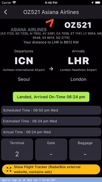 Dubai Airport: Flight Info Screenshot 2 - AppWisp.com