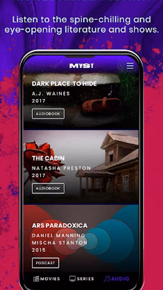 MYST: Streaming Player App for Screenshot 3 - AppWisp.com MYST: Streaming Player App for Screenshot 3 - AppWisp.com