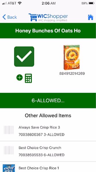 WICShopper Screenshot 3 - AppWisp.com WICShopper Screenshot 3 - AppWisp.com