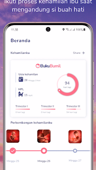 BukuBumil - Pregnancy Tracker Screenshot 1 - AppWisp.com BukuBumil - Pregnancy Tracker Screenshot 1 - AppWisp.com
