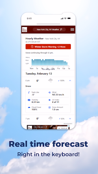 Weather Keyboard Screenshot 2 - AppWisp.com Weather Keyboard Screenshot 2 - AppWisp.com