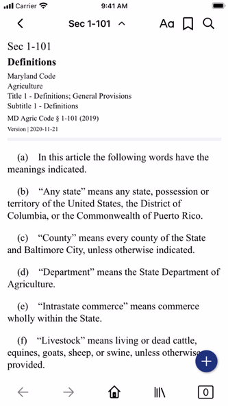 Maryland Code by PocketLaw Screenshot 2 - AppWisp.com Maryland Code by PocketLaw Screenshot 2 - AppWisp.com