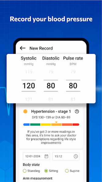 Blood pressure - Blood Sugar Screenshot 1 - AppWisp.com Blood pressure - Blood Sugar Screenshot 1 - AppWisp.com