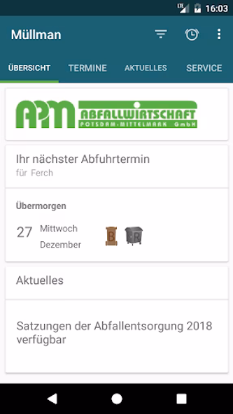 APM Müllman Screenshot 1 - AppWisp.com APM Müllman Screenshot 1 - AppWisp.com