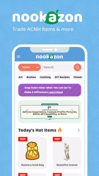 Nookazon Screenshot 1 - AppWisp.com Nookazon Screenshot 1 - AppWisp.com