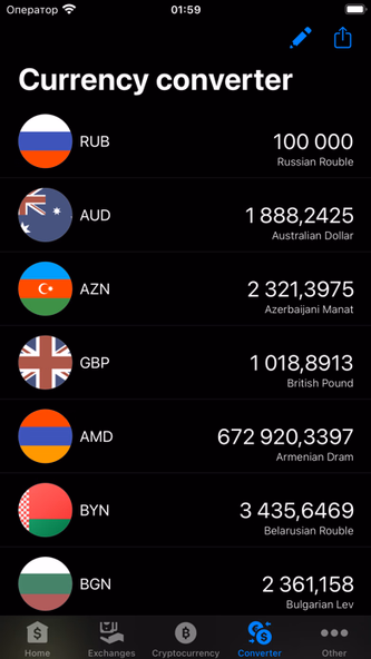 Exchange rates of Russia Screenshot 4 - AppWisp.com Exchange rates of Russia Screenshot 4 - AppWisp.com