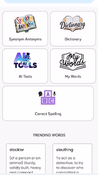 Synonym Antonym Learner Screenshot 1 - AppWisp.com Synonym Antonym Learner Screenshot 1 - AppWisp.com