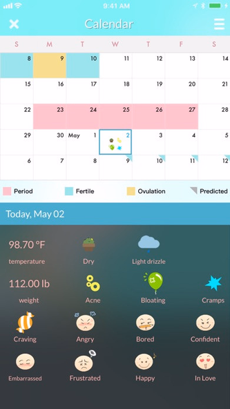 Period Tracker Screenshot 4 - AppWisp.com Period Tracker Screenshot 4 - AppWisp.com