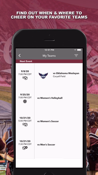 Evangel University Gameday Screenshot 2 - AppWisp.com Evangel University Gameday Screenshot 2 - AppWisp.com