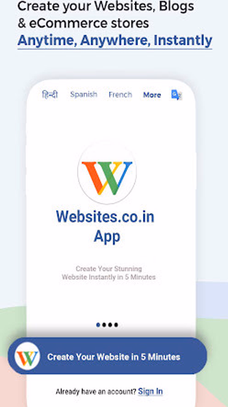 Instant Website Builder App Screenshot 1 - AppWisp.com Instant Website Builder App Screenshot 1 - AppWisp.com