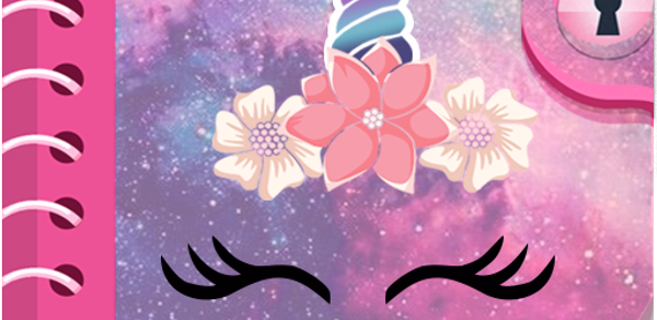 Unicorn Diary With Lock Header - AppWisp.com Unicorn Diary With Lock Header - AppWisp.com