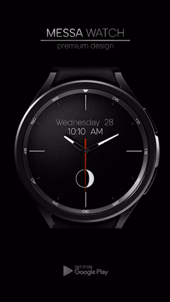 Minimal Analog Watch Face Moon Screenshot 3 - AppWisp.com