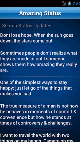 Status Quotes Collection Screenshot 2 - AppWisp.com Status Quotes Collection Screenshot 2 - AppWisp.com