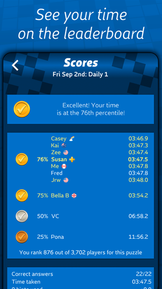 Astraware Crosswords Screenshot 3 - AppWisp.com Astraware Crosswords Screenshot 3 - AppWisp.com