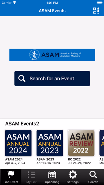 ASAM Events Screenshot 1 - AppWisp.com ASAM Events Screenshot 1 - AppWisp.com