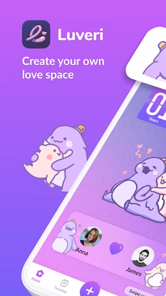 Luveri - Long Distance Couple Screenshot 1 - AppWisp.com Luveri - Long Distance Couple Screenshot 1 - AppWisp.com