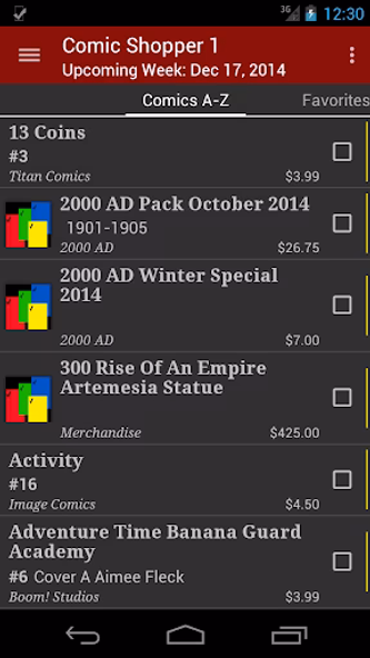 Comic Shopper 1 Screenshot 1 - AppWisp.com Comic Shopper 1 Screenshot 1 - AppWisp.com