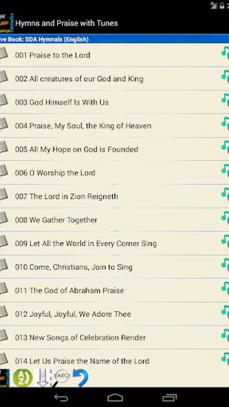 Hymns and Praise with Tunes Screenshot 2 - AppWisp.com Hymns and Praise with Tunes Screenshot 2 - AppWisp.com