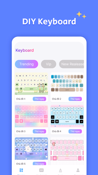 Keyboard Font & Keyboard Theme Screenshot 2 - AppWisp.com Keyboard Font & Keyboard Theme Screenshot 2 - AppWisp.com
