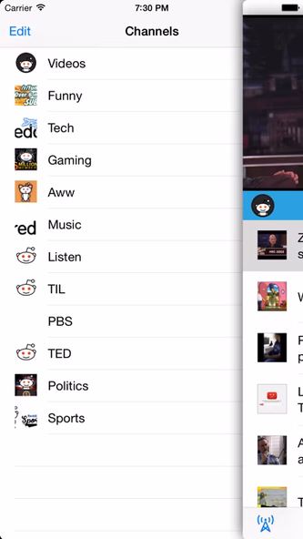 TV for Reddit Screenshot 2 - AppWisp.com TV for Reddit Screenshot 2 - AppWisp.com