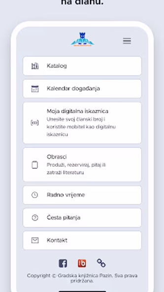 Gradska knjižnica Pazin Screenshot 1 - AppWisp.com Gradska knjižnica Pazin Screenshot 1 - AppWisp.com