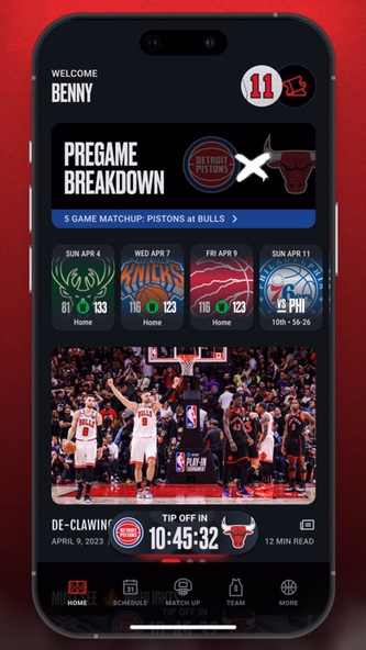 Chicago Bulls Screenshot 1 - AppWisp.com Chicago Bulls Screenshot 1 - AppWisp.com
