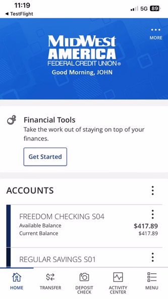 MidWest America FCU Mobile Screenshot 2 - AppWisp.com MidWest America FCU Mobile Screenshot 2 - AppWisp.com