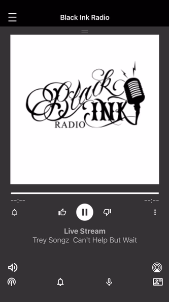 Black Ink Radio Screenshot 1 - AppWisp.com Black Ink Radio Screenshot 1 - AppWisp.com