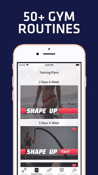 Gym Workout Planner For Women Screenshot 4 - AppWisp.com Gym Workout Planner For Women Screenshot 4 - AppWisp.com