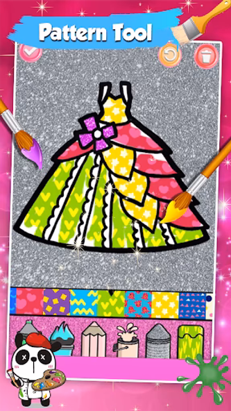 Dresses Coloring Book Glitter Screenshot 3 - AppWisp.com Dresses Coloring Book Glitter Screenshot 3 - AppWisp.com