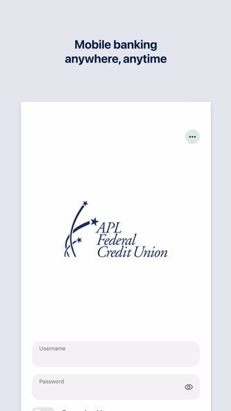 APL FCU Mobile Banking Screenshot 1 - AppWisp.com APL FCU Mobile Banking Screenshot 1 - AppWisp.com