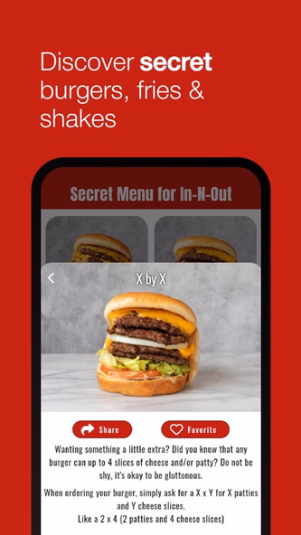 Secret Menu for In-N-Out Screenshot 1 - AppWisp.com Secret Menu for In-N-Out Screenshot 1 - AppWisp.com