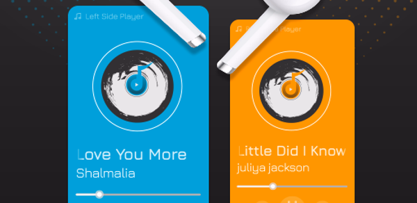Split Music Player: Dual Audio Header - AppWisp.com Split Music Player: Dual Audio Header - AppWisp.com