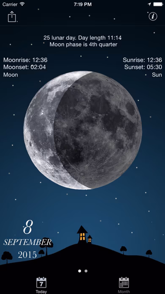 Sky and Moon phases calendar Screenshot 2 - AppWisp.com Sky and Moon phases calendar Screenshot 2 - AppWisp.com