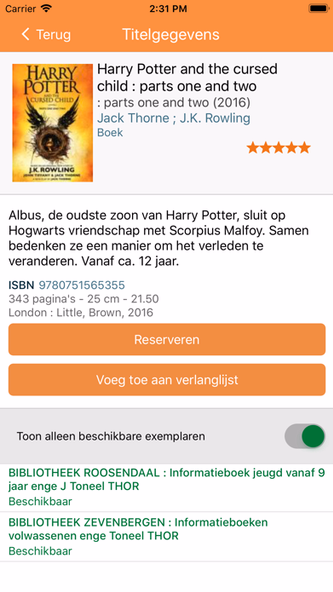 Bibliotheek Noord-Veluwe Screenshot 3 - AppWisp.com Bibliotheek Noord-Veluwe Screenshot 3 - AppWisp.com