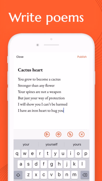 Poetizer: A poetry writing app Screenshot 2 - AppWisp.com Poetizer: A poetry writing app Screenshot 2 - AppWisp.com
