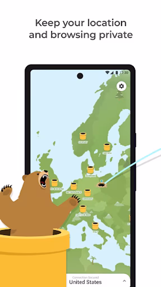 TunnelBear VPN Screenshot 1 - AppWisp.com TunnelBear VPN Screenshot 1 - AppWisp.com