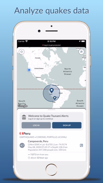 Earthquake & Tsunami Alerts Screenshot 2 - AppWisp.com Earthquake & Tsunami Alerts Screenshot 2 - AppWisp.com
