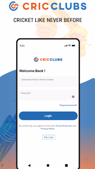 Cricclubs Mobile Screenshot 1 - AppWisp.com Cricclubs Mobile Screenshot 1 - AppWisp.com