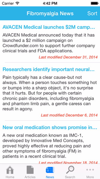 Fibromyalgia by AZoMedical Screenshot 4 - AppWisp.com Fibromyalgia by AZoMedical Screenshot 4 - AppWisp.com