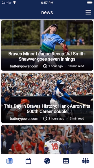 Atlanta Baseball Screenshot 1 - AppWisp.com Atlanta Baseball Screenshot 1 - AppWisp.com