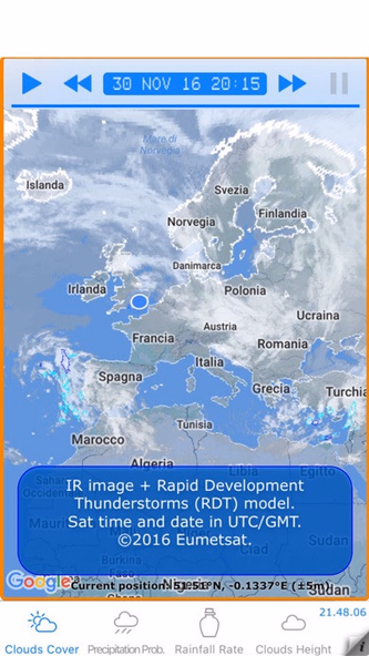 Meteo Sat Screenshot 1 - AppWisp.com Meteo Sat Screenshot 1 - AppWisp.com