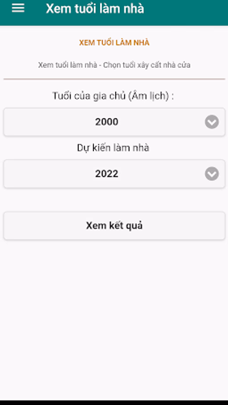 Xem tuổi làm nhà 2025 Screenshot 2 - AppWisp.com Xem tuổi làm nhà 2025 Screenshot 2 - AppWisp.com