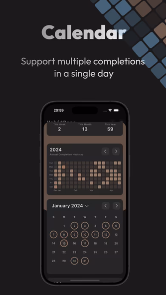 HabitDone -Daily Habit Tracker Screenshot 3 - AppWisp.com HabitDone -Daily Habit Tracker Screenshot 3 - AppWisp.com